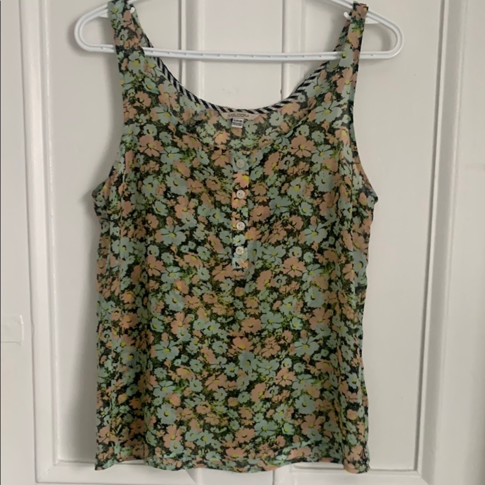Volcom Black Fitted Camisole Top